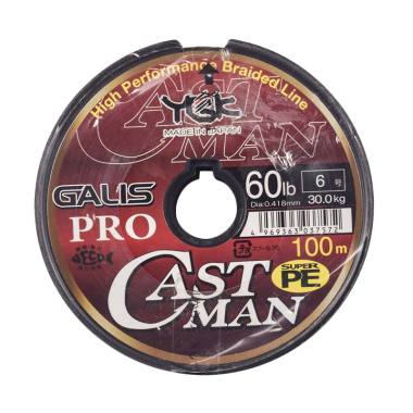 Senar PE YGK Galis Pro Castman 100M Size 6 Ukuran 60Lbs