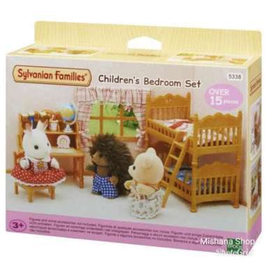 Sylvanian Family Children Bedroom Set Kamar Tidur Anak Lengkap Doll