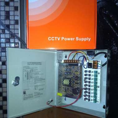 POWER SUPPLY BOX ADAPTOR CCTV 12V 10A - 12 V 10 A ORIGINAL 100% Multicolor