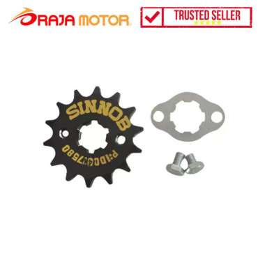 Sinnob Gir Depan Motor Kawasaki Ninja 150 R 14T - 428 Hitam
