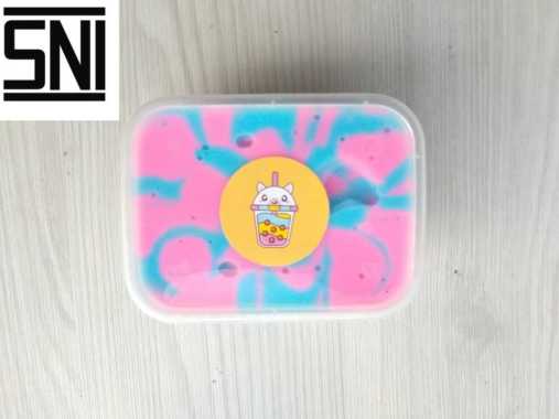 ALYA SLIME/SLIME JIGGLY WATERY RAINBOW BOBA/SLIME MURAH/SLIME JIGGLY/ACTIVATOR/SLIME BER SNI