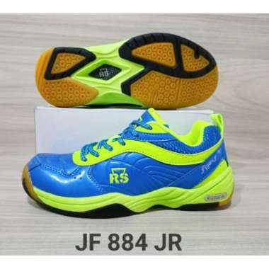 Sepatu Badminton Anak Junior RS JF 884 Warna Biru Ukuran 34-36