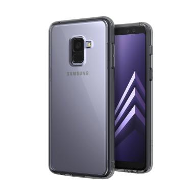 Rearth Ringke Fusion Casing for Samsung A8 Plus 2018 - Smoke Black