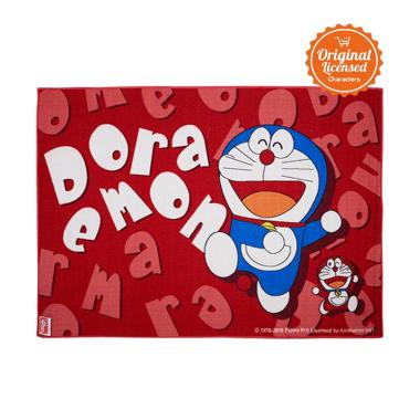 Doraemon Nylon Doraemon Alas Lantai - Pink