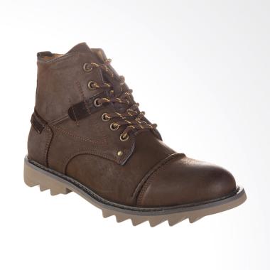 Jim Joker Boot Shoes Torn 1BG Sepatu Pria - Coffee