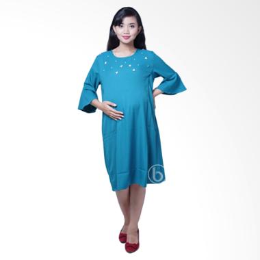 Mama Hamil DRO 889 Naomi Permata Mutiara Baju Dress Ibu Hamil - Hijau Mama Hamil DRO 889 Naomi Permata Mutiara Baju Dress Ibu Hamil - Hijau