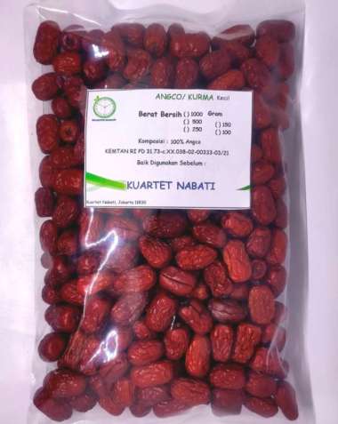1000gr Kuartet Nabati Angco KECIL - Hong Zao (Red Dried Dates) Premium