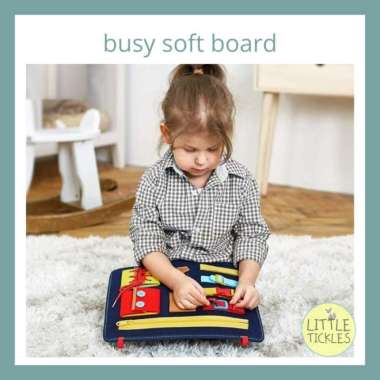 Busy Soft Board - Papan Kancing Mainan Edukasi Anak