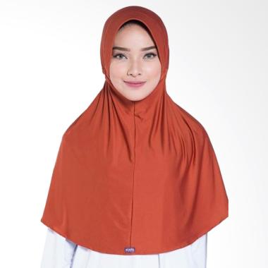 Elzatta NR 208 Zaria Sahara Potters Clay Jilbab Instan - Orange