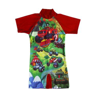 Rainy Collections Karakter Blaze Baju Renang Diving Anak Laki-laki - Merah [Size TK]