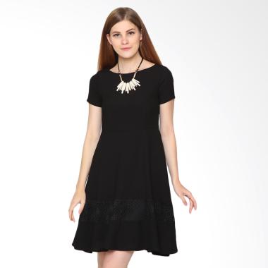 Agatha 4760.D Lace Mash Skater Dress - Black Agatha 4760.D Lace Mash Skater Dress - Black