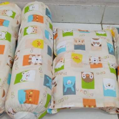 bantal guling bayi set komplit/bantal set bayi besar/