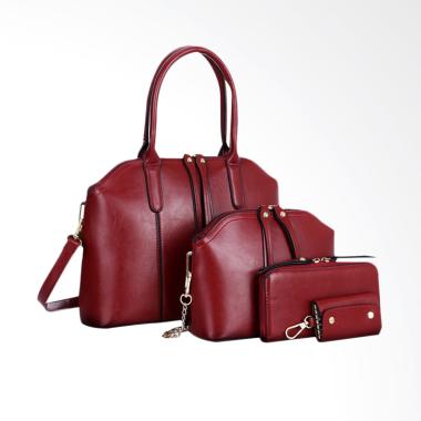 Lansdeal Shoulder Bag Women Handbag Tas Wanita - Red