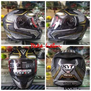 Harga Helm KYT K2 Rider Black Gold 