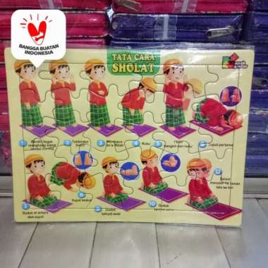 Puzzle - Puzle - Pazel Tata Cara Shalat - belajar Sholat untuk anak