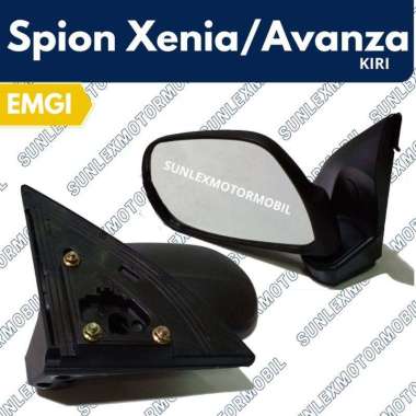 EMGI Kaca Spion Daihatsu Xenia Avanza Manual Kiri Lh 5087 Black