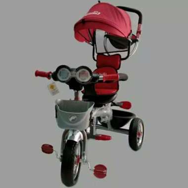 Sepeda anak roda tiga Family tricycle F-360H - Abu-abu Merah