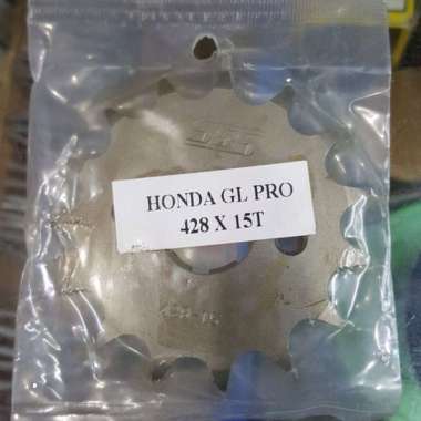 SSS Racing Gear Depan Gir dpn Honda CB Tua GL100 GL 100 428-15T 428 15T GL Pro lama CG GL 125 bukan