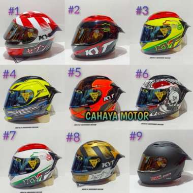 Helm KYT Full Face RC7 Paket Ganteng 