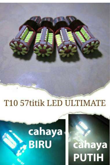 Cahaya PUTIH Lampu T10 Led 57 titik CANBUS Super Bright Senja Mundur