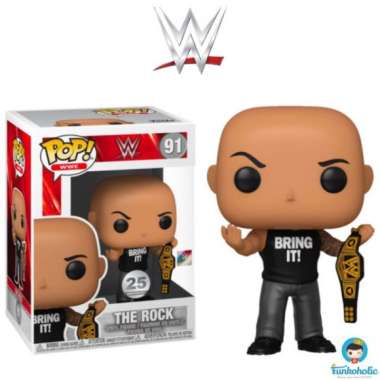 Funko POP! WWE - The Rock with Championship Belt Bring It! [Exclusive]