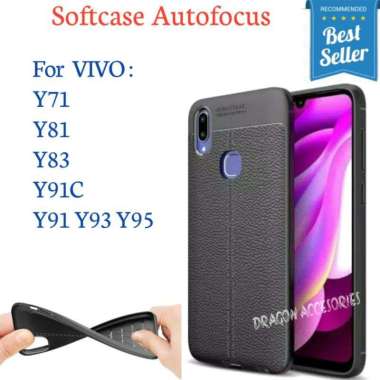 Autofocus Y71 Y81 Y83 Y91C Y91 Y93 Y95 Vivo Softcase Silikon Leather Case Kulit Shockproof Casing Y7
