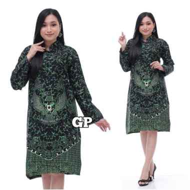 BATIK TUNIK ATASAN BATIK WANITA GARUDA PANCASILA Semua Ukuran HIJAU