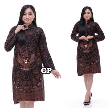BATIK TUNIK ATASAN BATIK WANITA GARUDA PANCASILA Semua Ukuran COKLAT