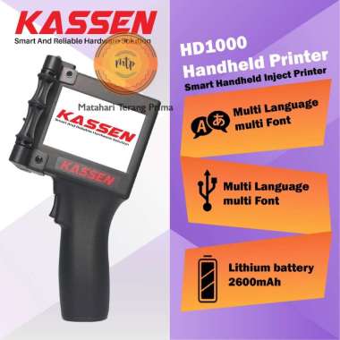 TERBARU Kassen HD1000 - Smart Handheld Inkjet Portable Printer Tangan Cetak Expired Date dll