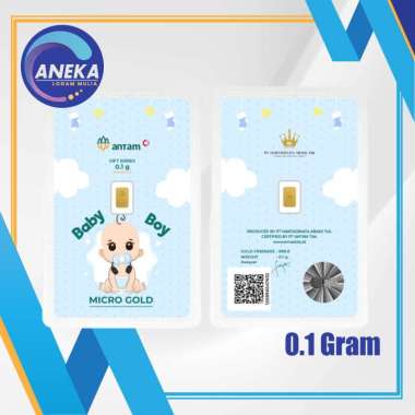 LOGAM MULIA MICRO GOLD ANTAM HARTADINATA 0.1 GRAM BABY BOY 1 0.1GR