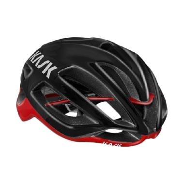 Kask Protone Road Helmet Helm Sepeda - Black Red