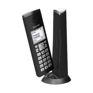 Panasonic KX-TGK210 Cordless Phone - Black Hitam