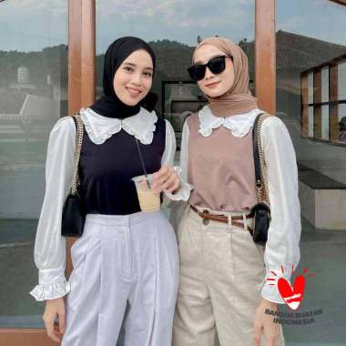 Blouse Korean Style Fashion Muslim 