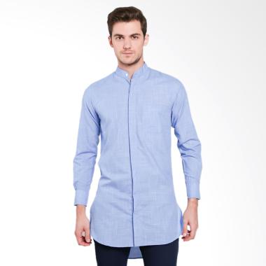 VM Panjang Baju Koko Atasan Muslim Pria - Mid Blue