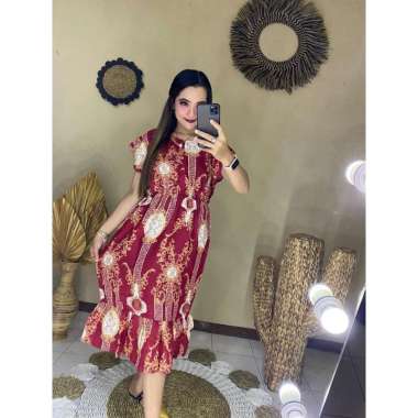DASTER ARAB RENDA SULTAN MAROKO LENGAN PENDEK RAYON / DASTER RENDA / DASTER BUSUI MAROON