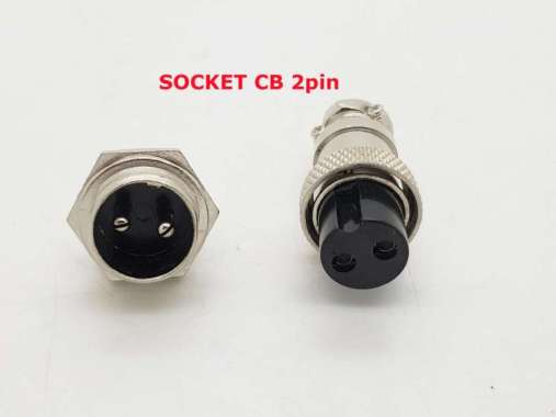 Connector CB 2 Pin Set / konektor / socket silver