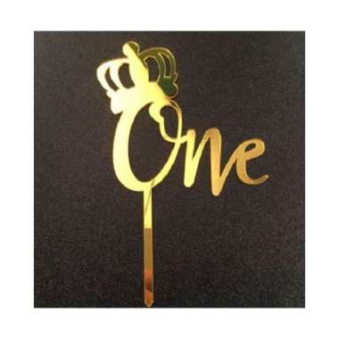 Cake Topper Acrylic One ONE
