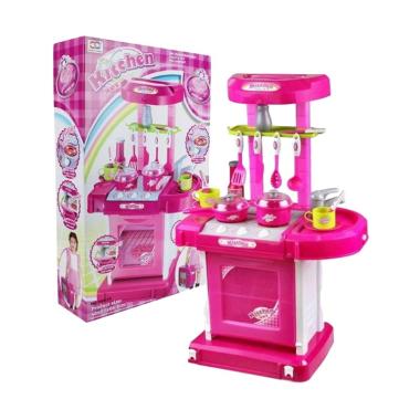 Baby Wish Kitchen Set Koper Girl Set Mainan Anak - Pink