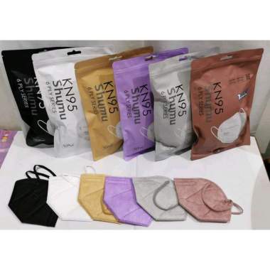 MASKER SHUMU KN95 6PLY SHRIMP PINK MEDIS KEMENKES RI 1PACK ISI 10 PCS