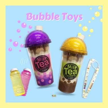 Mainan Bubble Milk Tea Keluar Gelembung Bubble Musik Lampu 615 Milk Tea Bubble Cup