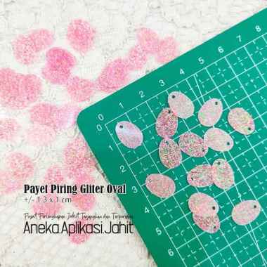 5 GRAM PAYET PIRING GLITER OVAL PINK