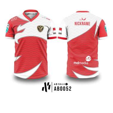 Kaos Jersey Gaming Esport PES GARUDA INDONESIA AB02 Free Custom Nickname dan Logo AB0052 XXXL