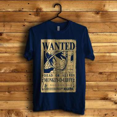 KAOS ONE PIECE BOUNTY LUFFY TERBARU NAVY XL