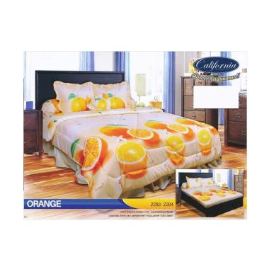 California Motif Orange Set Sprei
