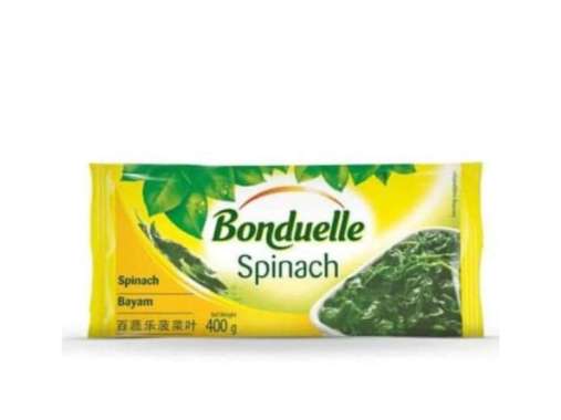 Bonduelle leaf spinach portion 400gr pak