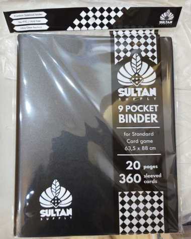 Sultan Supply Card Album 9 Pocket Binder Black