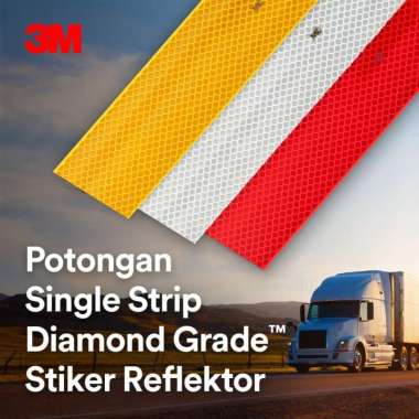3M Diamond Grade Conspicuity Stiker Reflektor Strip Putih