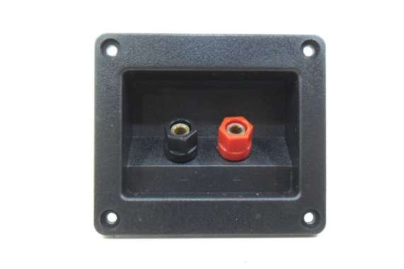 Terminal Speaker Segi Binding Post - Terminal Box Speaker PVC - kotak hitam