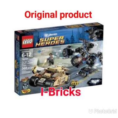 LEGO DC Comics The Bat Vs Bane Tumbler Chase 76001 Mainan Blok & Puzzle