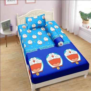 Sprei Lady Rose Single Ukuran 90x200 Doraemon